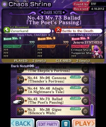 Nintendo 3DS | Theatrhythm Final Fantasy - Usagé