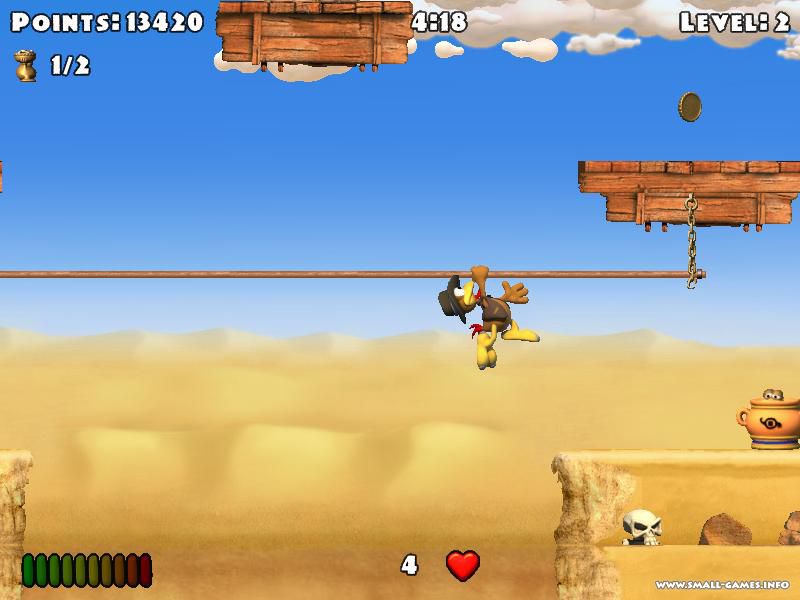Nintendo DS | Crazy Chicken: The Pharaoh's Treasure - Usagé