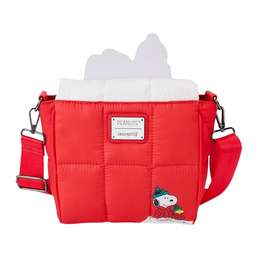 Loungefly | Sac à Dos - Peanuts Holiday Snoopy Doghouse Crossbody Bag