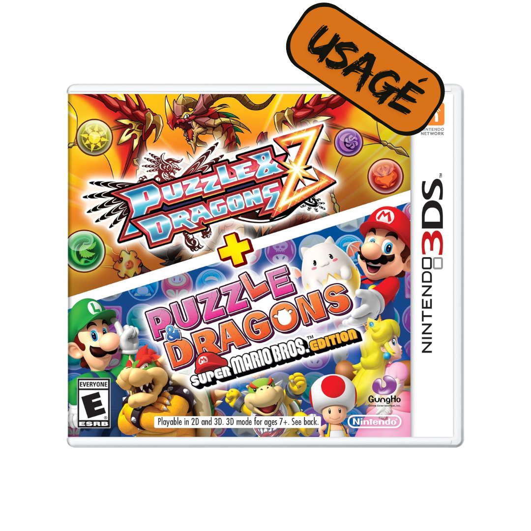 Nintendo 3DS | Puzzle Dragons Z + Puzzle Dragons Super Mario Bros Edition - Usagé