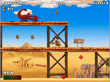 Nintendo DS | Crazy Chicken: The Pharaoh's Treasure - Usagé