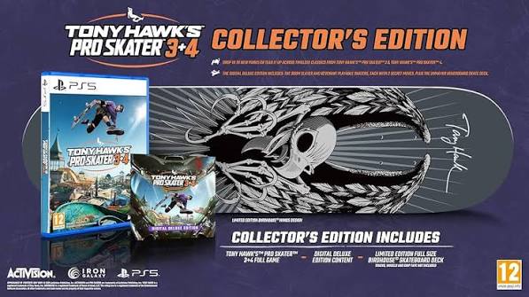 Tony Hawk's Pro Skater 3 + 4 Collector's Edition (PlayStation 5)