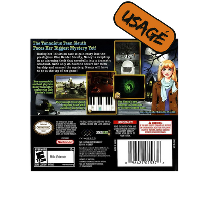 Nintendo DS | Nancy Drew The Mystery Of The Clue Bender Society - Usagé