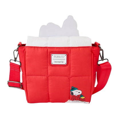 Loungefly | Sac à Dos - Peanuts Holiday Snoopy Doghouse Crossbody Bag