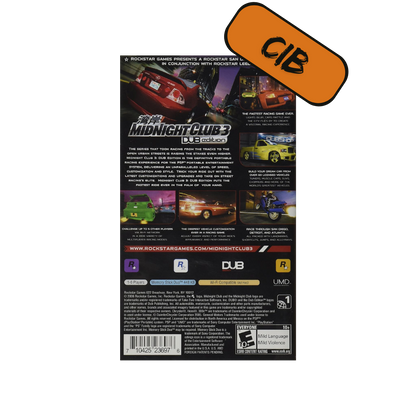 , Midnight Club 3 Psp Cib