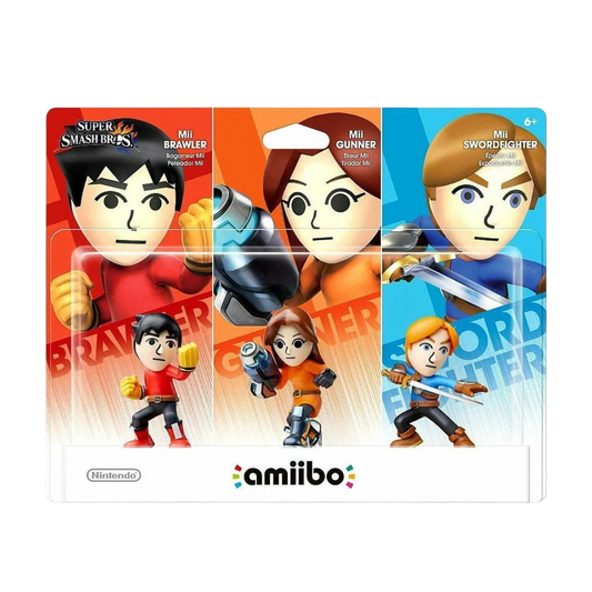 Amiibo | Mii 3 Pack - Super Smash Bros