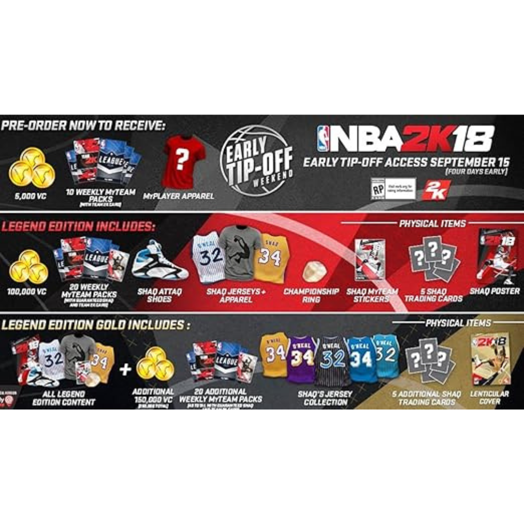 Nintendo Switch | NBA 2K18 [Legend Edition Gold]