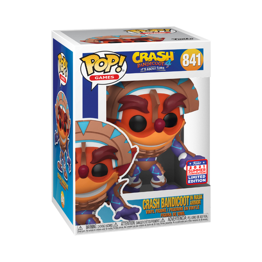 Funko Pop | Crash Bandicoot in Mask Armor #841 — avec boîte
